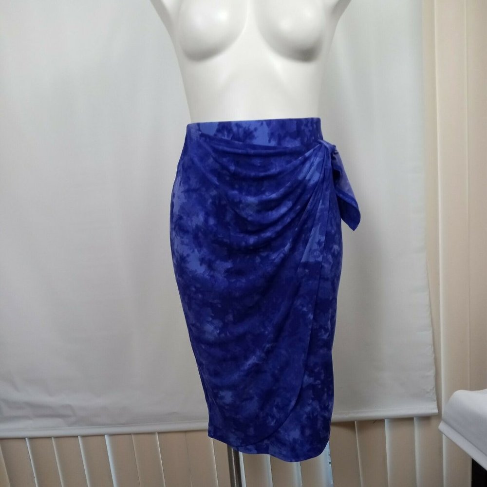 Women's sz XS Bold Element Beauty Of Tie Dye Blue Skirt New Sexy Stretch bodycon